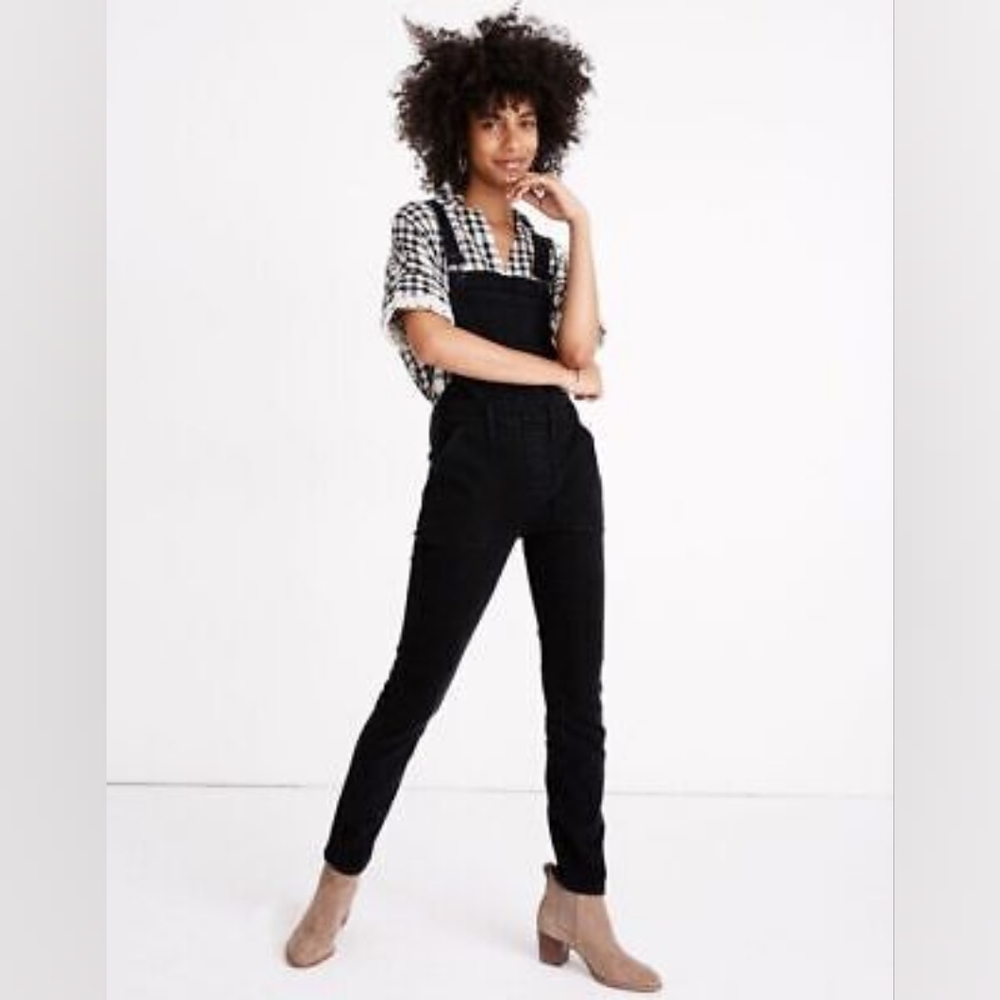 Madewell Black Overalls